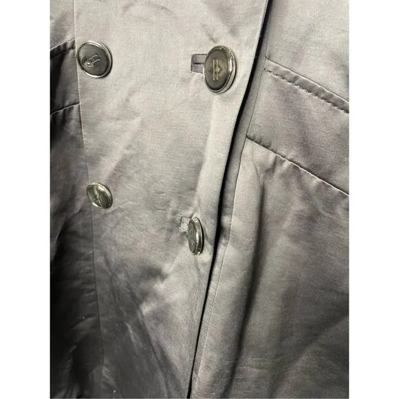NWOT Zara Women's Metallic Brown Double Breasted Trench Coat Size Small