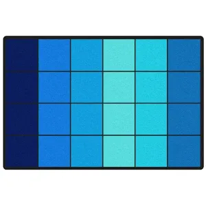 Ocean Blues Classroom Seating Rug - Factory Second
