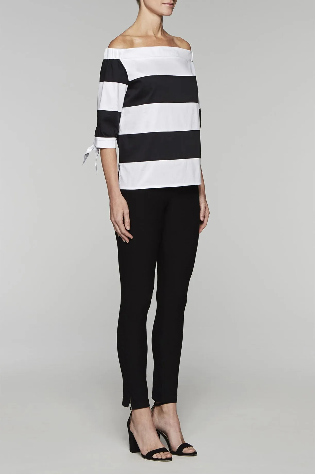 Off-the-Shoulder Striped Top
