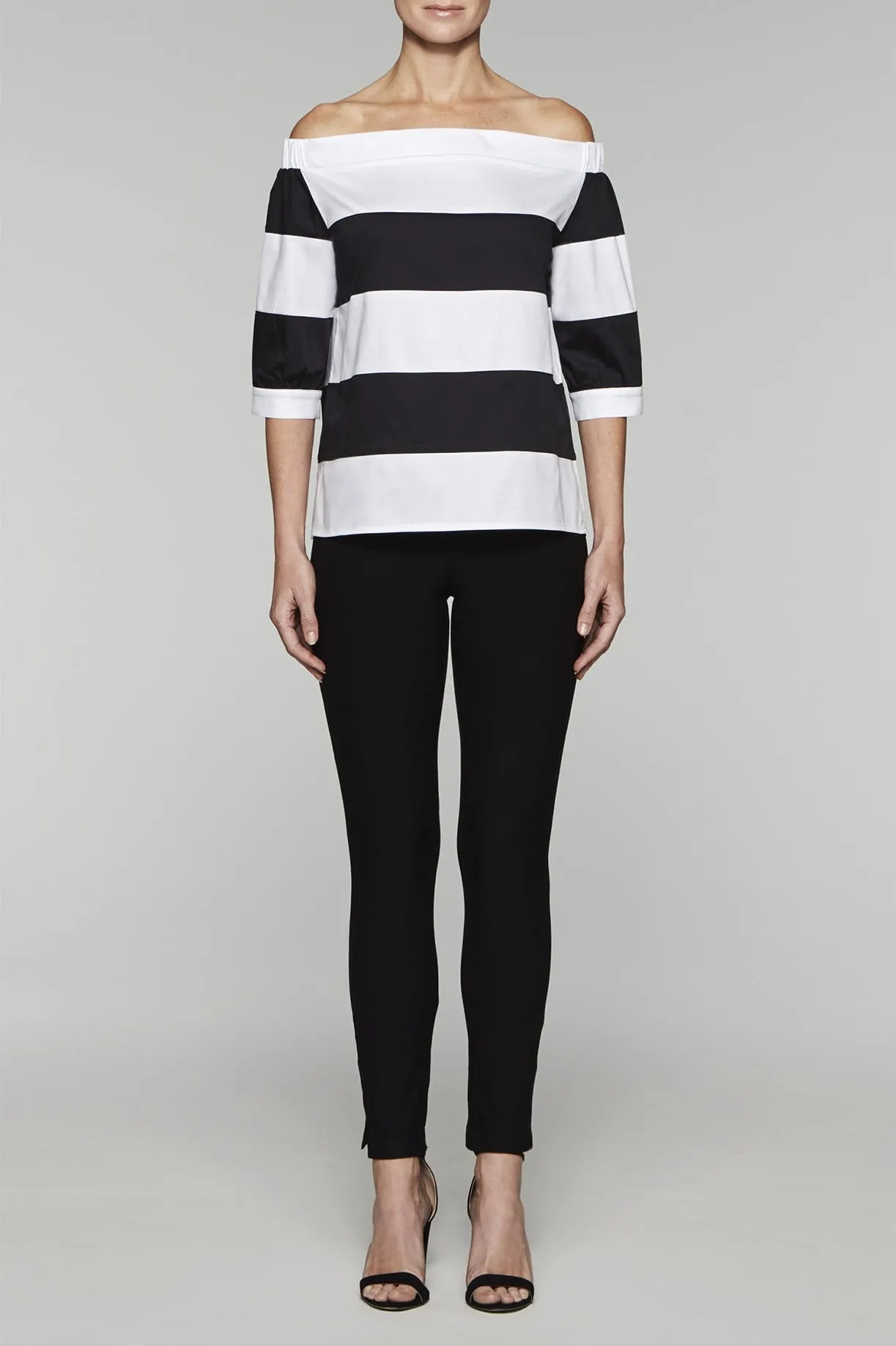 Off-the-Shoulder Striped Top