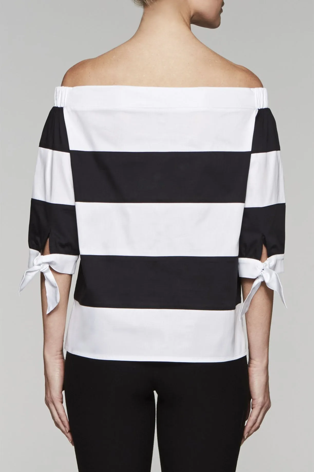 Off-the-Shoulder Striped Top