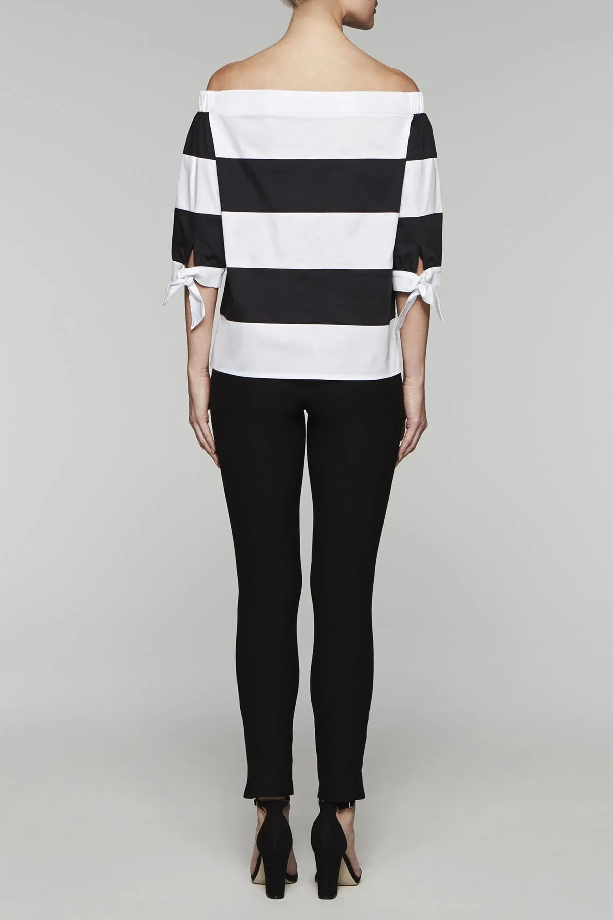 Off-the-Shoulder Striped Top
