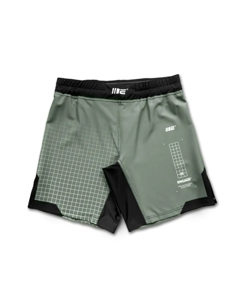 Olive Graph MMA Grappling Shorts