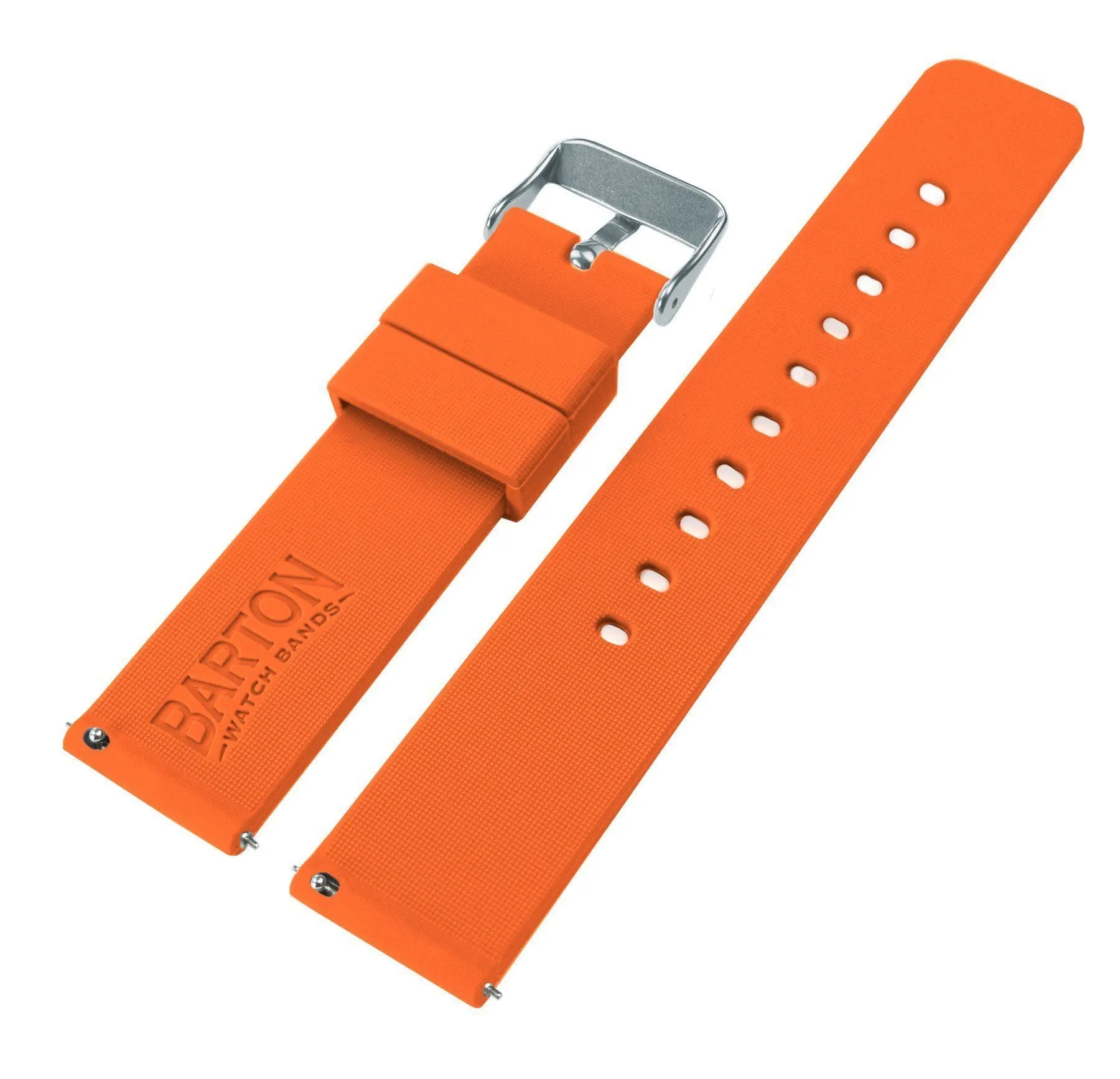 Orange Quick Release Silicone Rubber Watch Band (20mm, 24mm SALE)