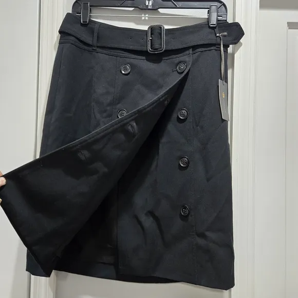 Outback Red Double-Breasted A-Line Skirt