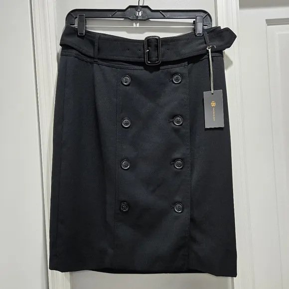 Outback Red Double-Breasted A-Line Skirt