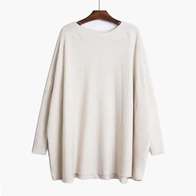Oversized Knitting Sweater Loose Fit Turtleneck