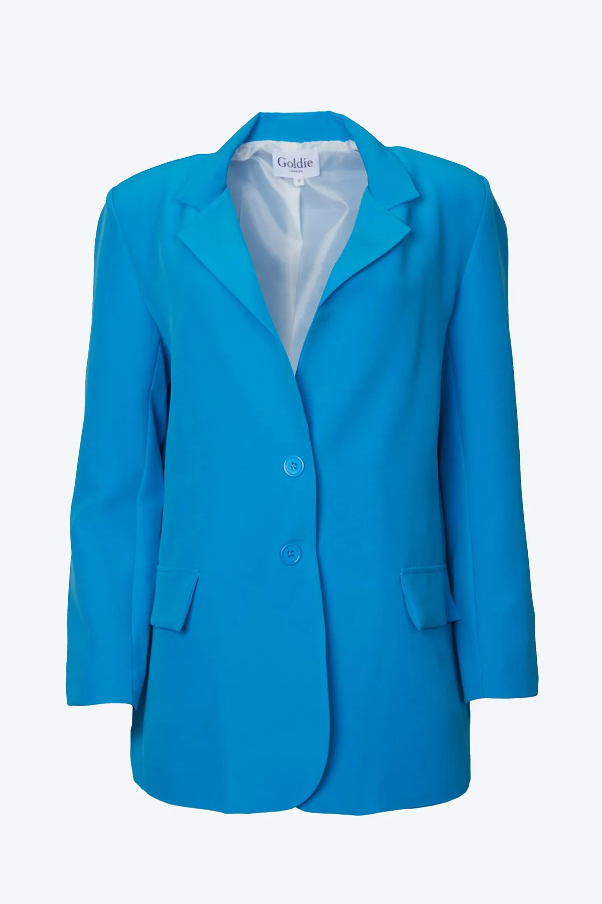 OVERSIZED SINGLE-BREASTED TWILL CREPE BLAZER