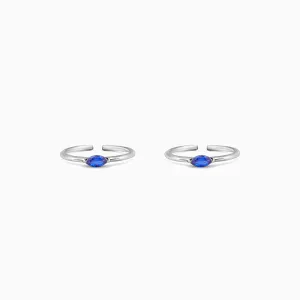 Oxidised Silver Kavya Toe Rings