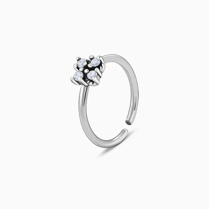 Oxidised Silver Sarva Toe Rings