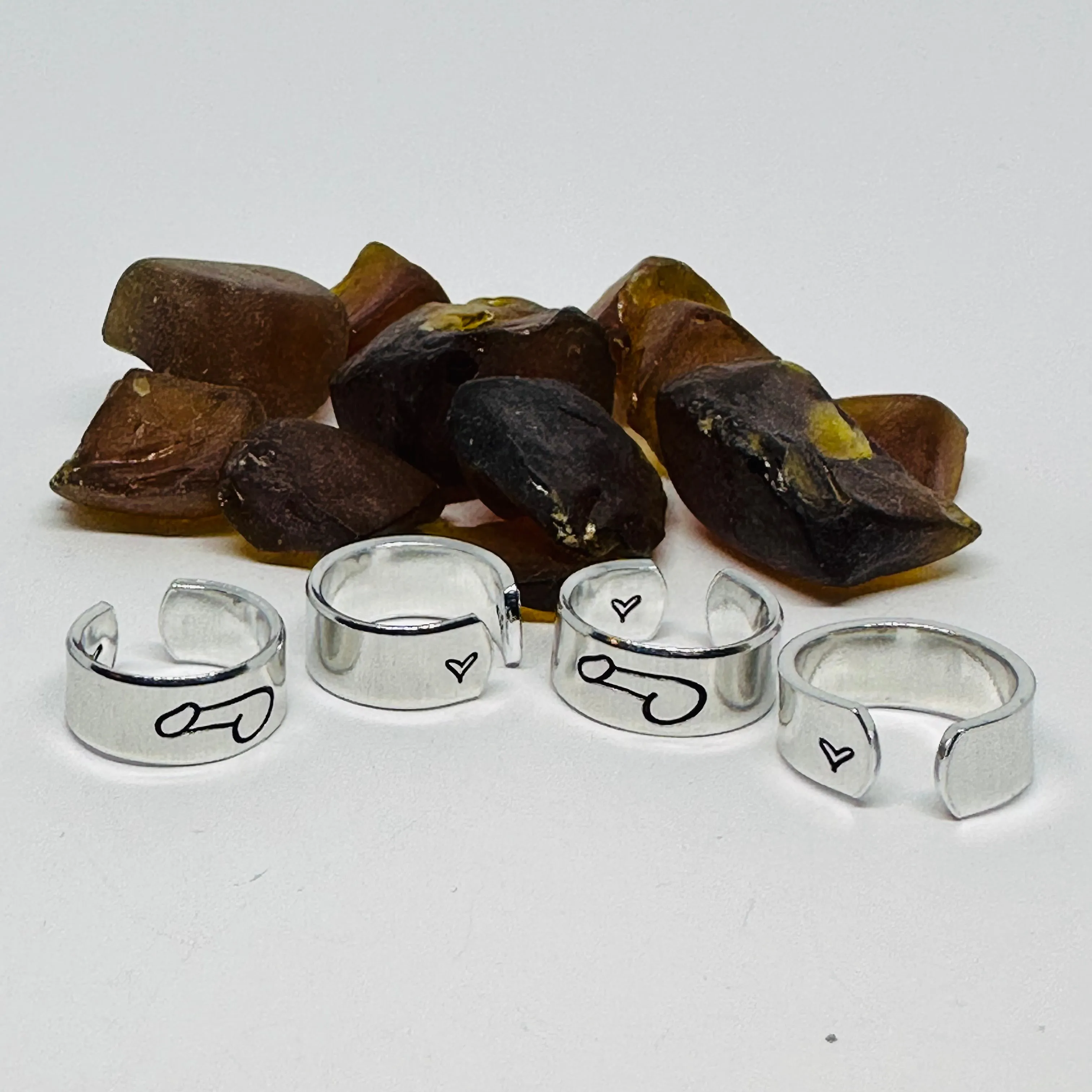 Penis Design Hand Stamped Ring | Statement | Stamped Metal Cuff Ring | Toe Finger Ring | Sex Cock Dick Schlong Johnson Jewelry