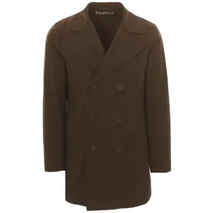 People Of Shibuya Brown Recycled Polyester Men Jacket