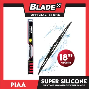 Piaa Wiper Super Silicon 18'' 95045 for Toyota Corolla, Camry, Land Cruiser, Prado, Honda Civic, City, HRV, Mitsubishi Galant, Lancer
