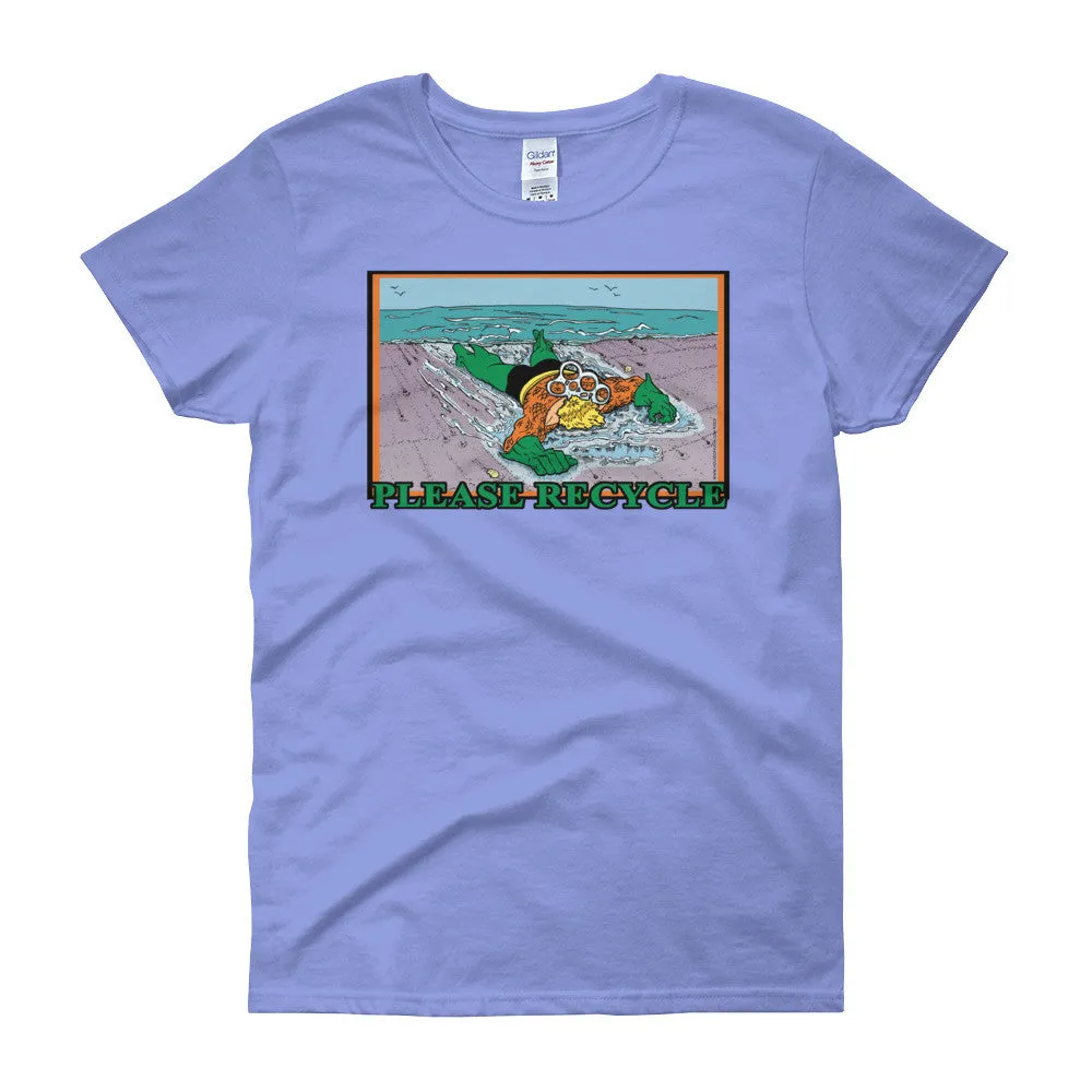 Please Recycle Fitted T-Shirt