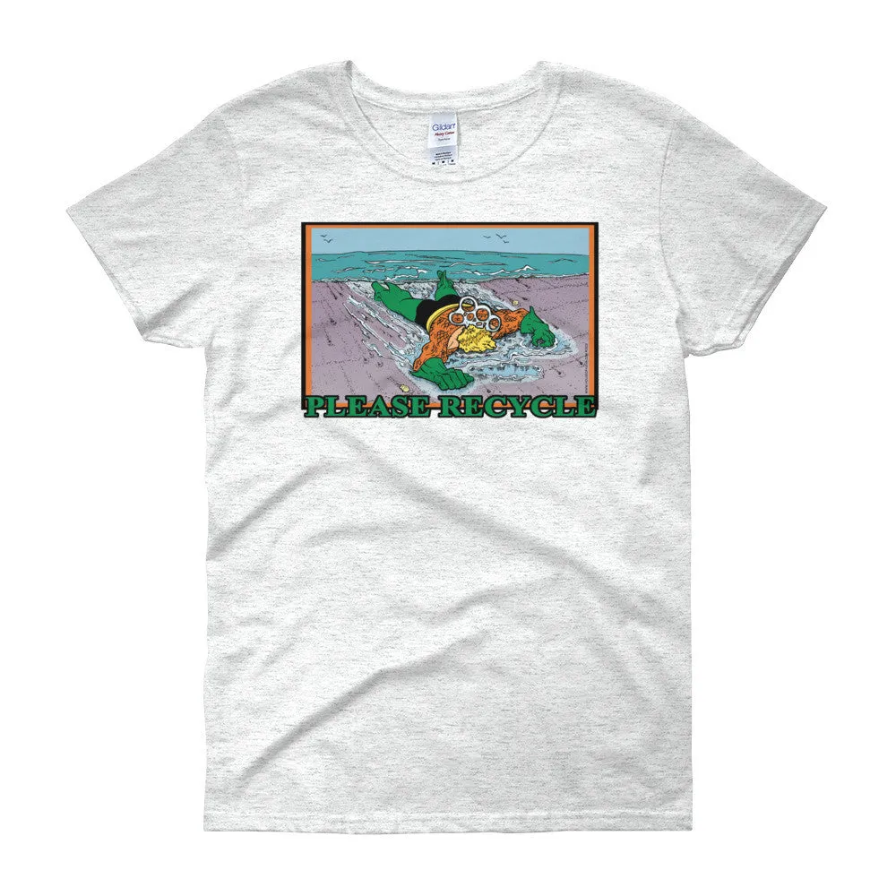 Please Recycle Fitted T-Shirt