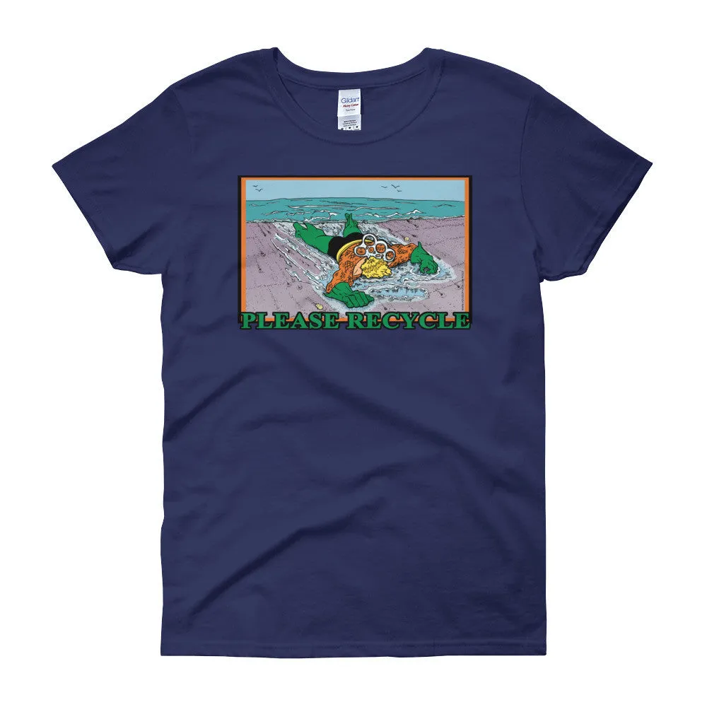 Please Recycle Fitted T-Shirt