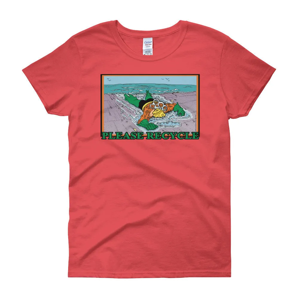 Please Recycle Fitted T-Shirt