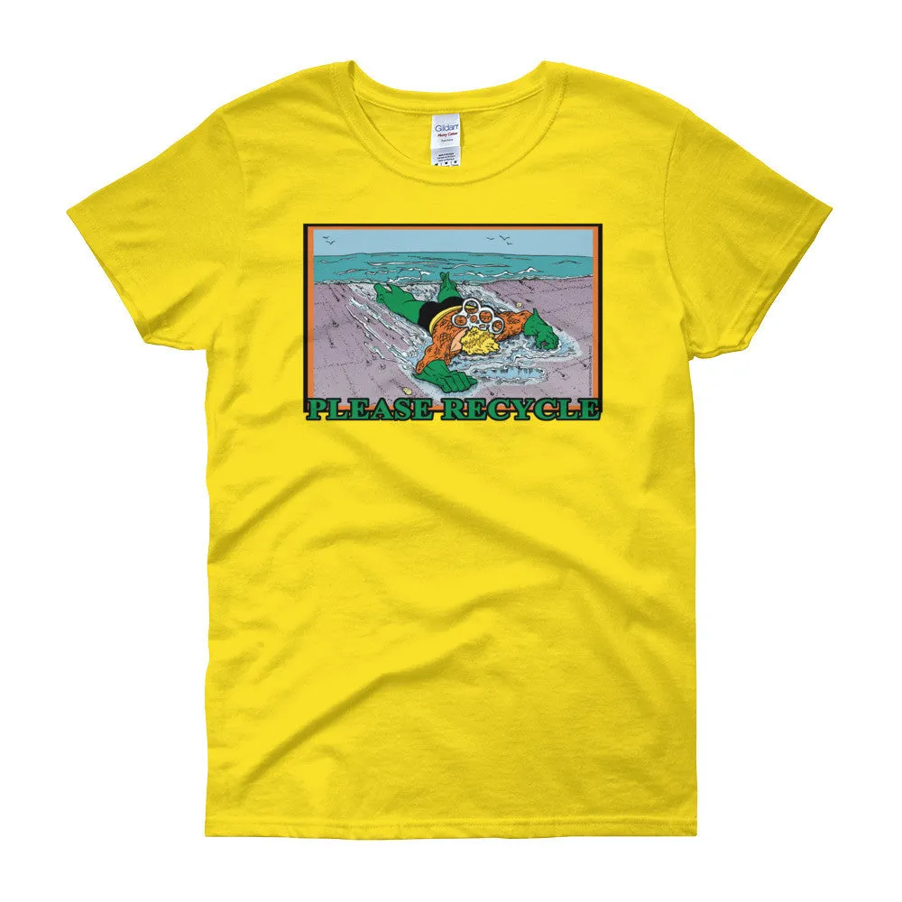Please Recycle Fitted T-Shirt