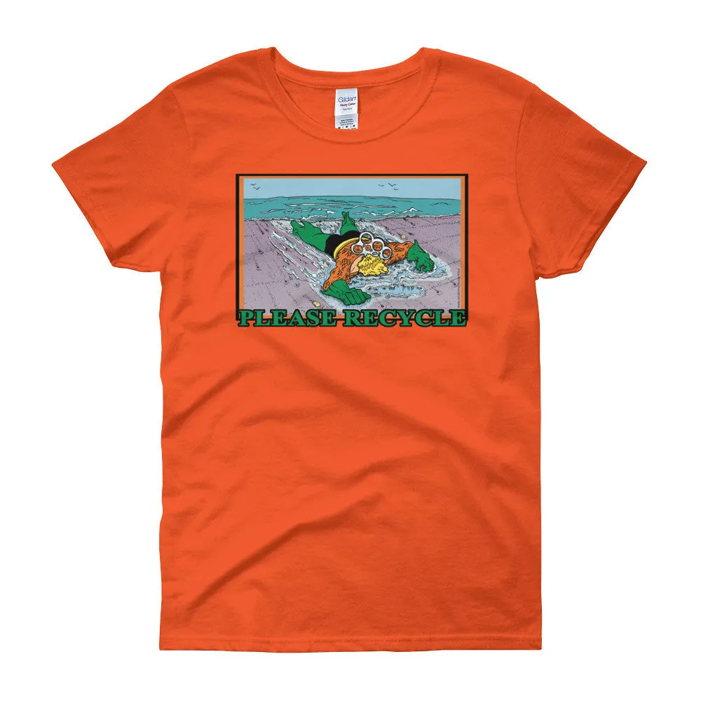 Please Recycle Fitted T-Shirt