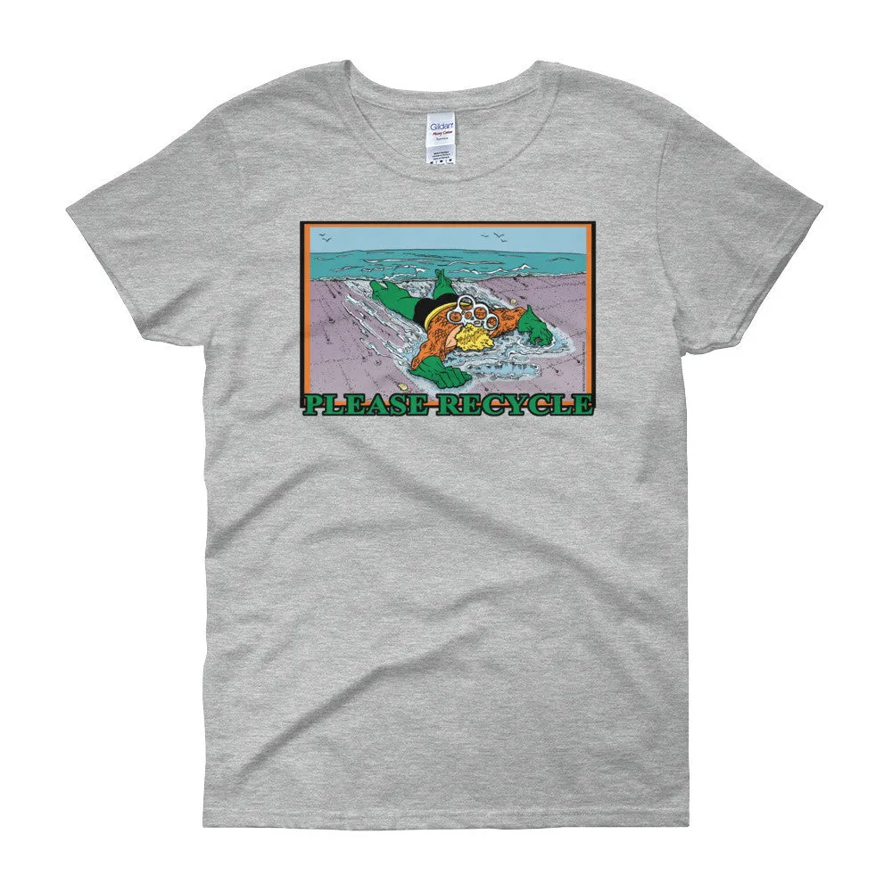 Please Recycle Fitted T-Shirt