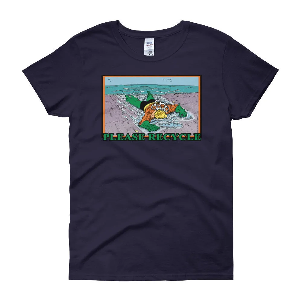 Please Recycle Fitted T-Shirt