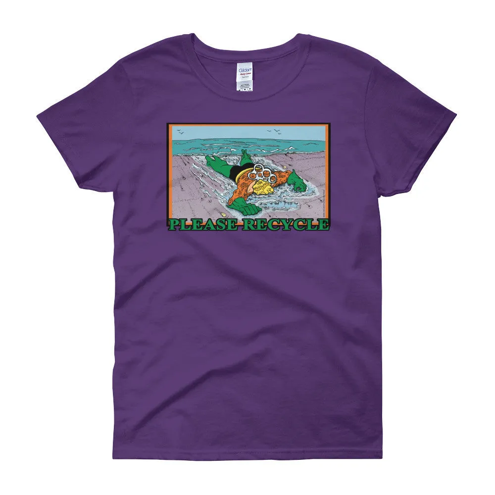 Please Recycle Fitted T-Shirt