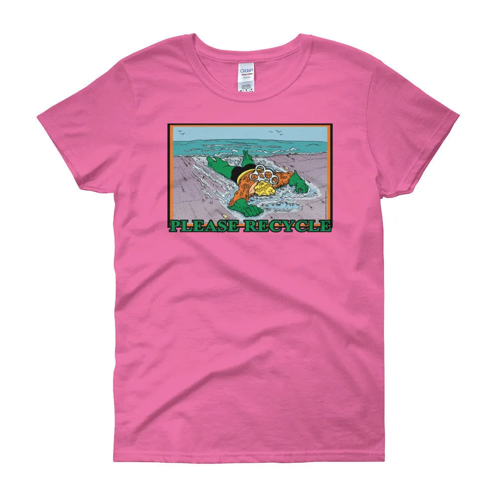 Please Recycle Fitted T-Shirt