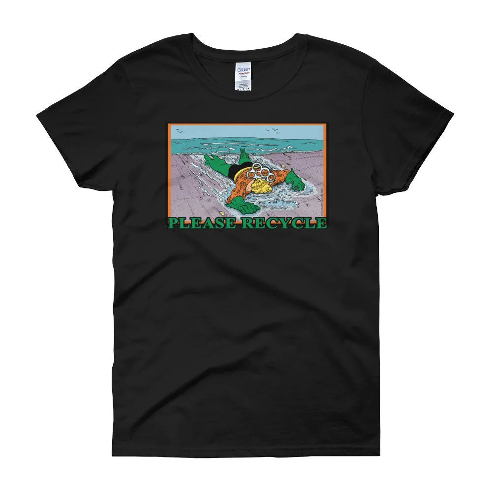 Please Recycle Fitted T-Shirt