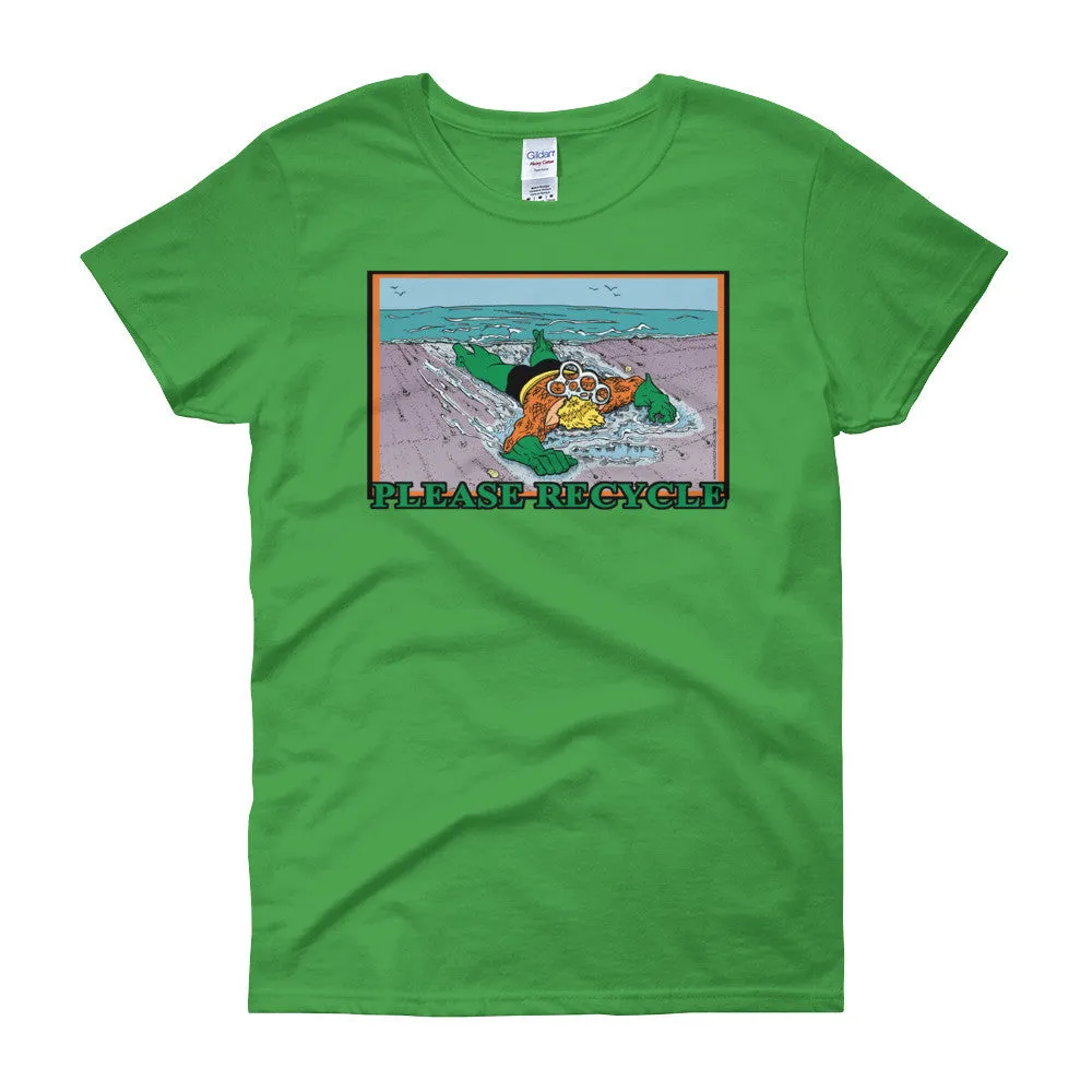 Please Recycle Fitted T-Shirt