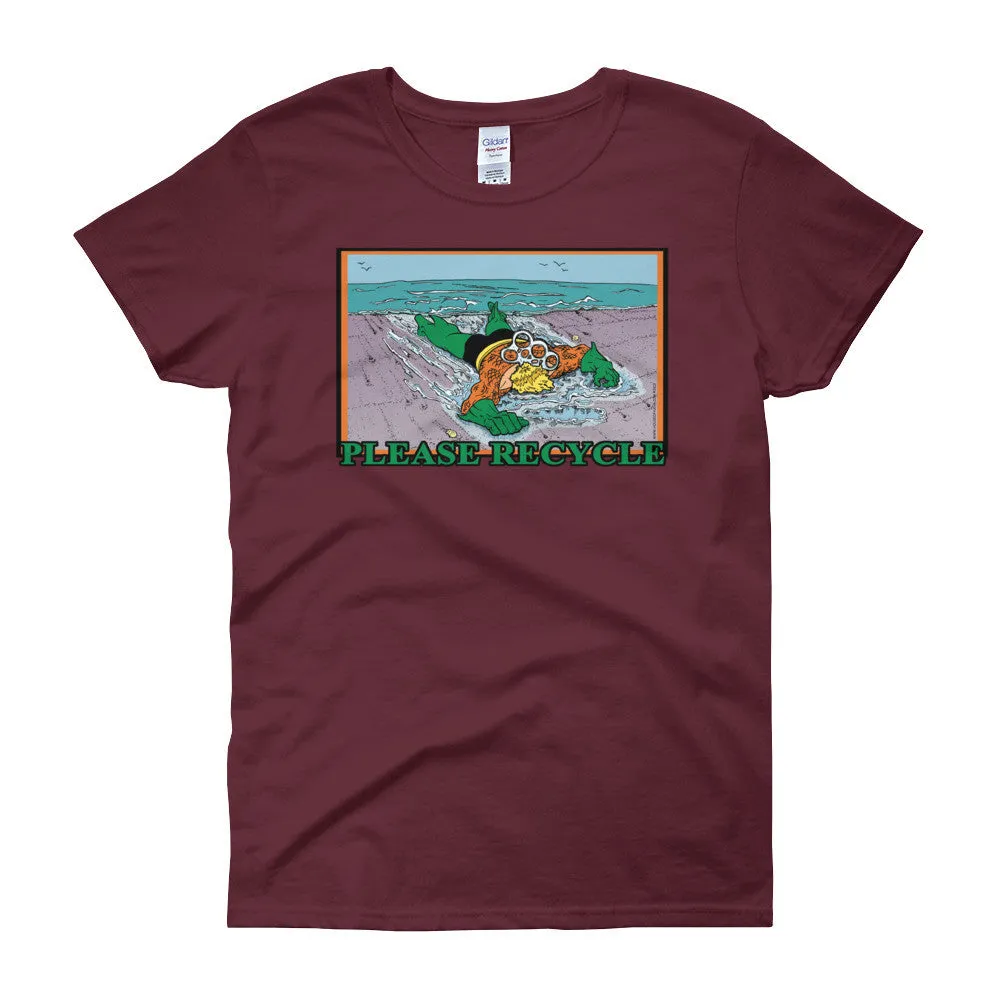 Please Recycle Fitted T-Shirt