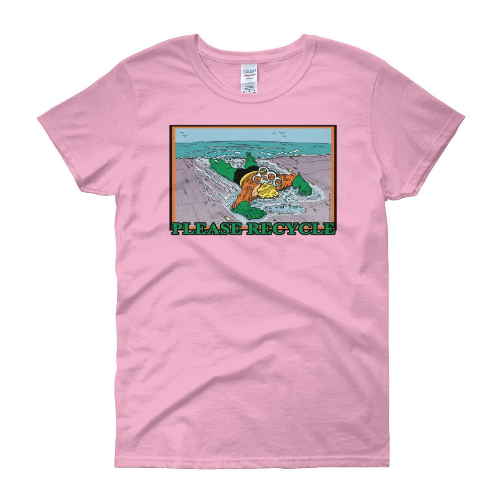 Please Recycle Fitted T-Shirt