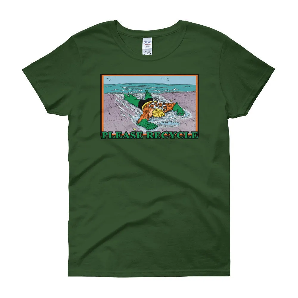 Please Recycle Fitted T-Shirt