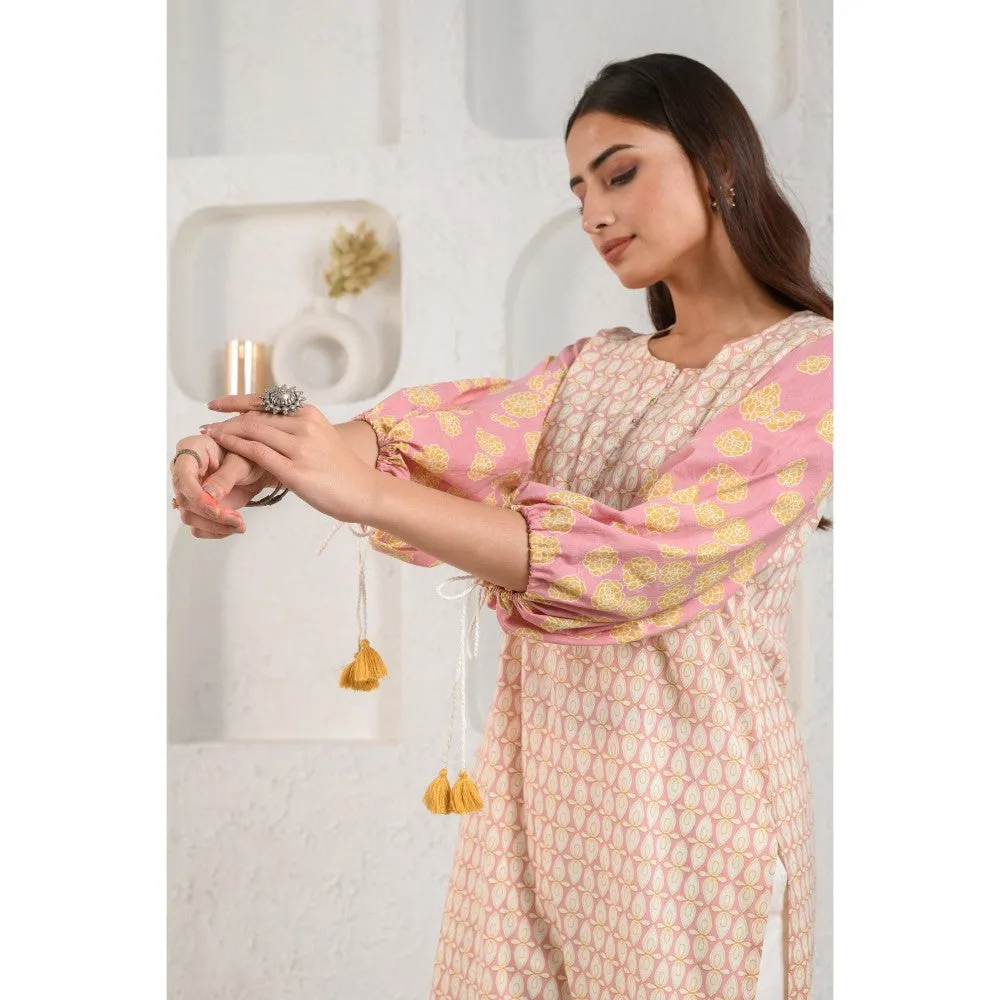 Prakriti Jaipur Peach Boho Kurta