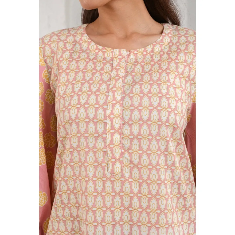 Prakriti Jaipur Peach Boho Kurta