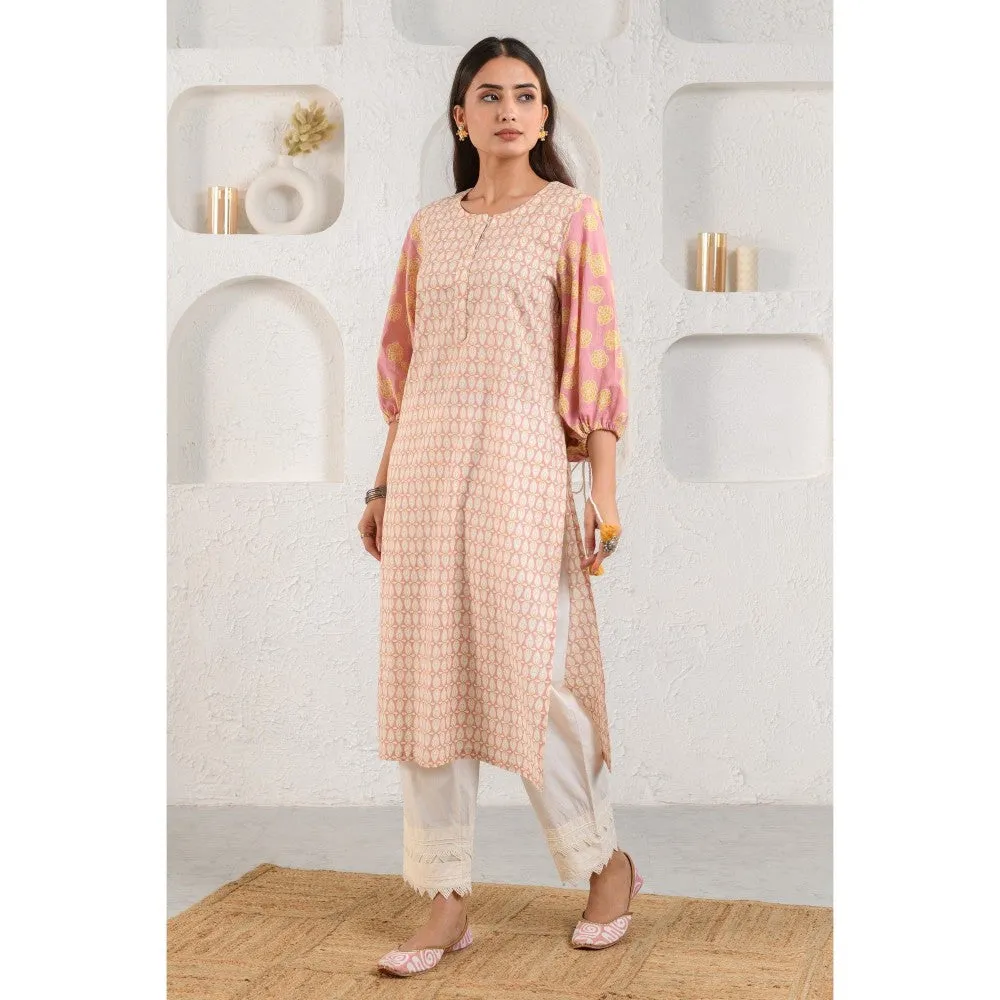 Prakriti Jaipur Peach Boho Kurta
