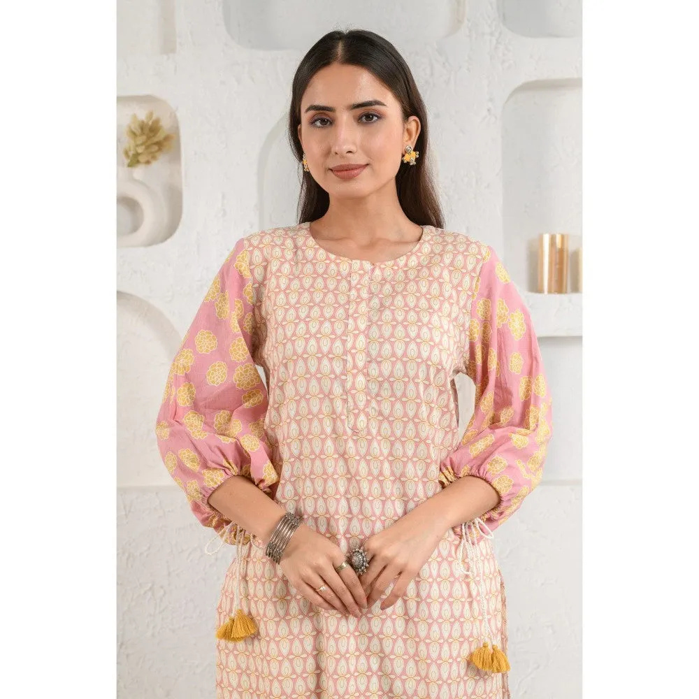 Prakriti Jaipur Peach Boho Kurta