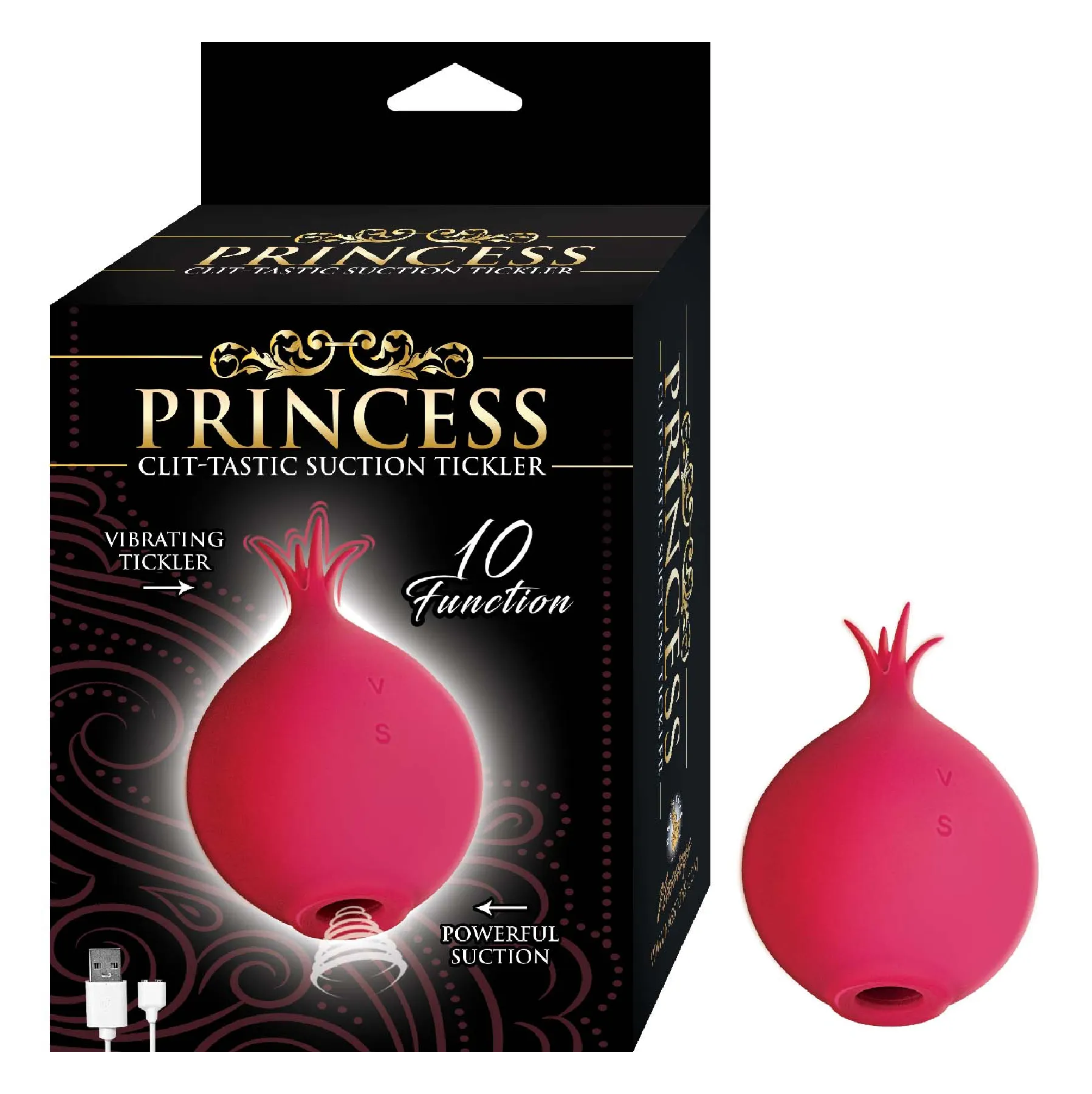 PRINCESS CLIT-TASTIC SUCTION TICKLER-RED