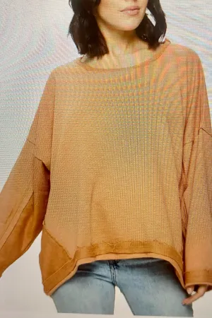 Pullover Patchwork Loose Fit Sweatshirt