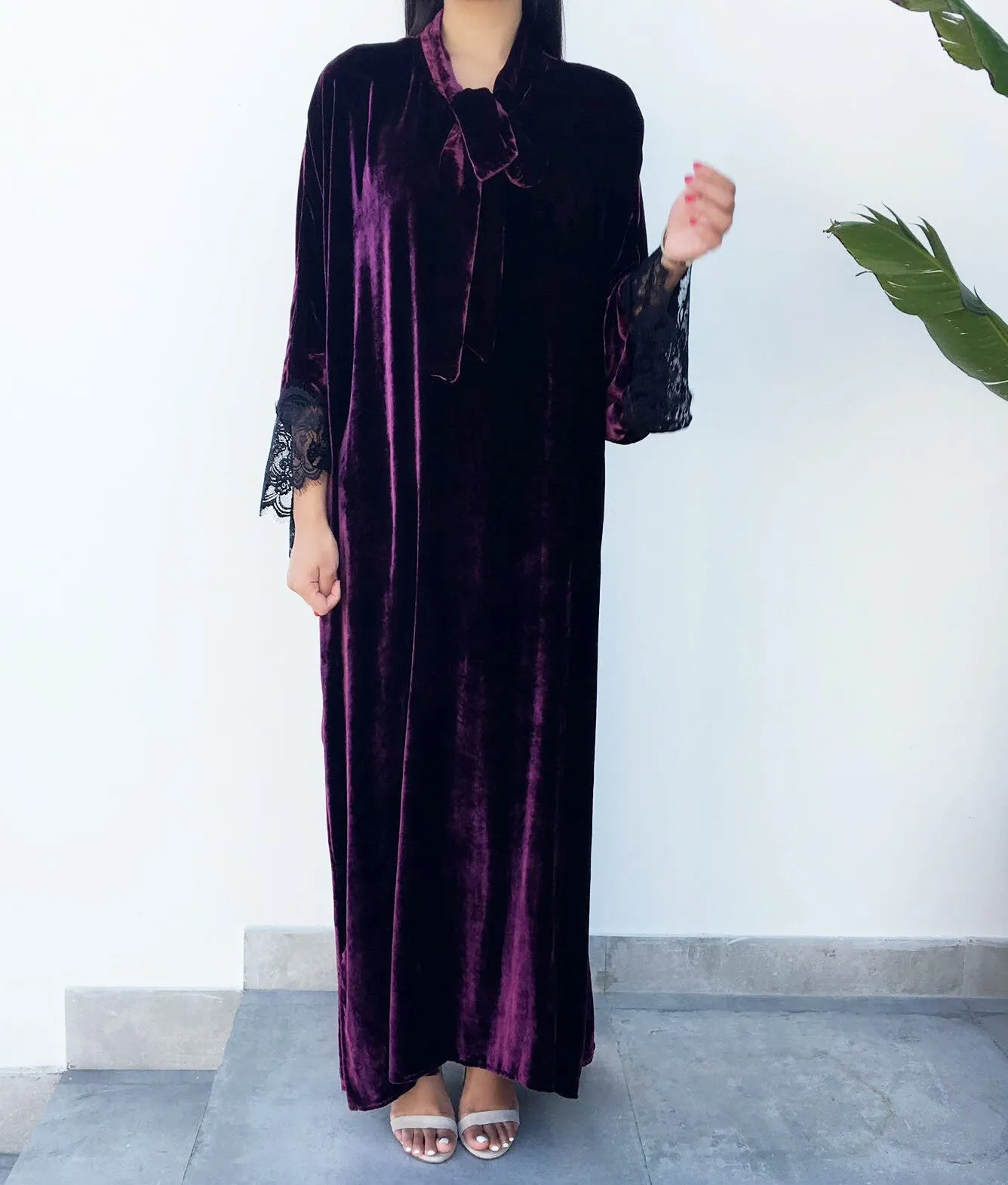 Qabeela SS17 Silk Velvet Boho Kaftan