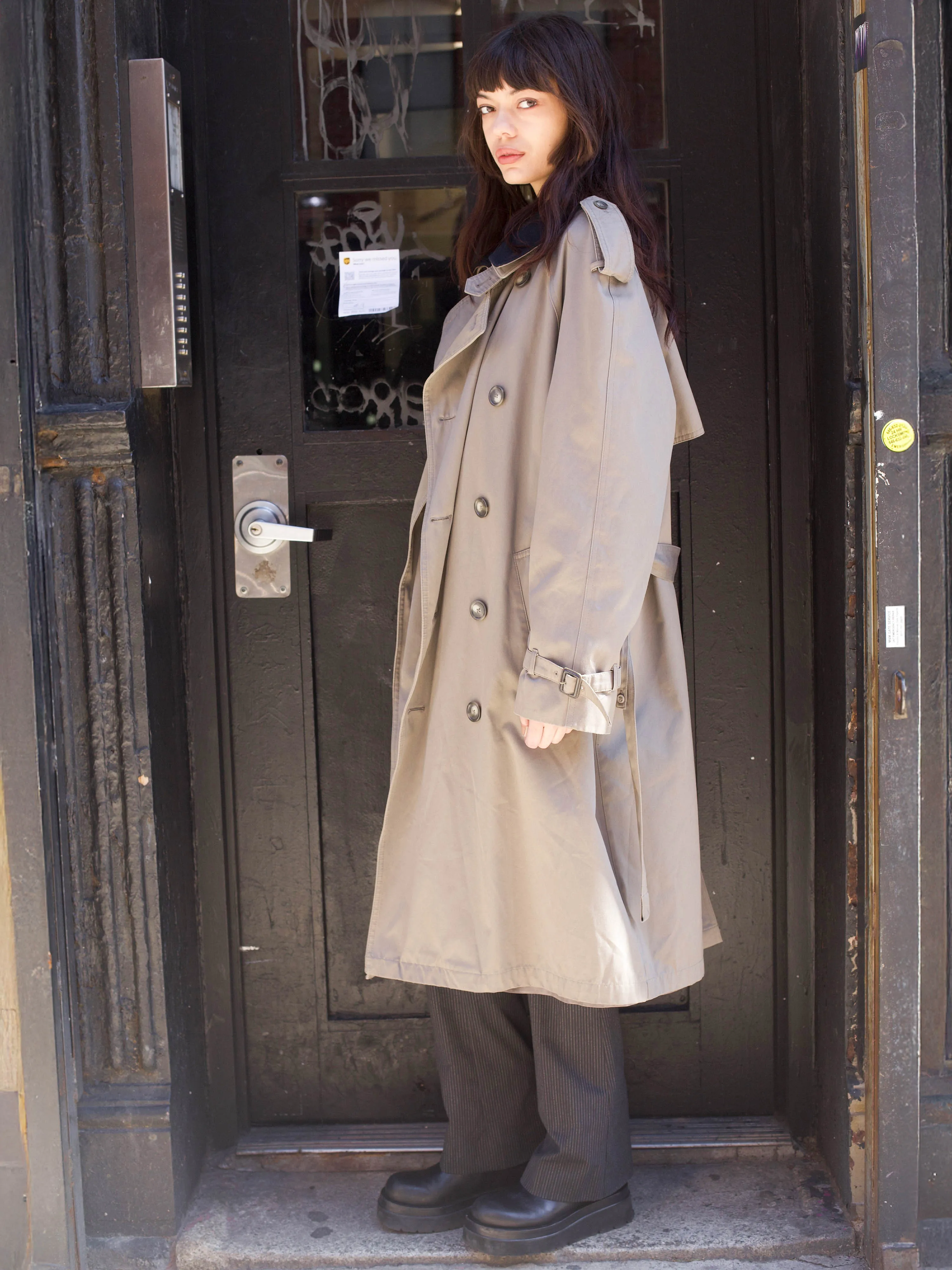 Ralph Lauren Olive Trench Coat