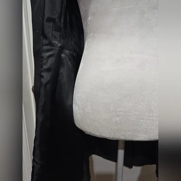Ralph Lauren Water Resistant Black Trench Coat