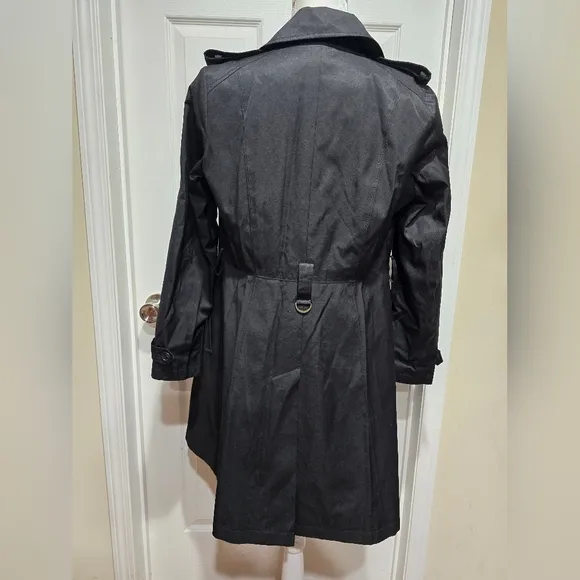 Ralph Lauren Water Resistant Black Trench Coat