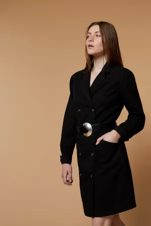 RAVEL - Robe trench en jean noire
