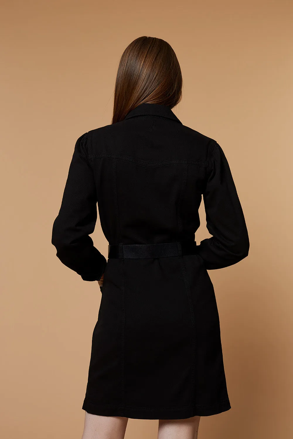 RAVEL - Robe trench en jean noire