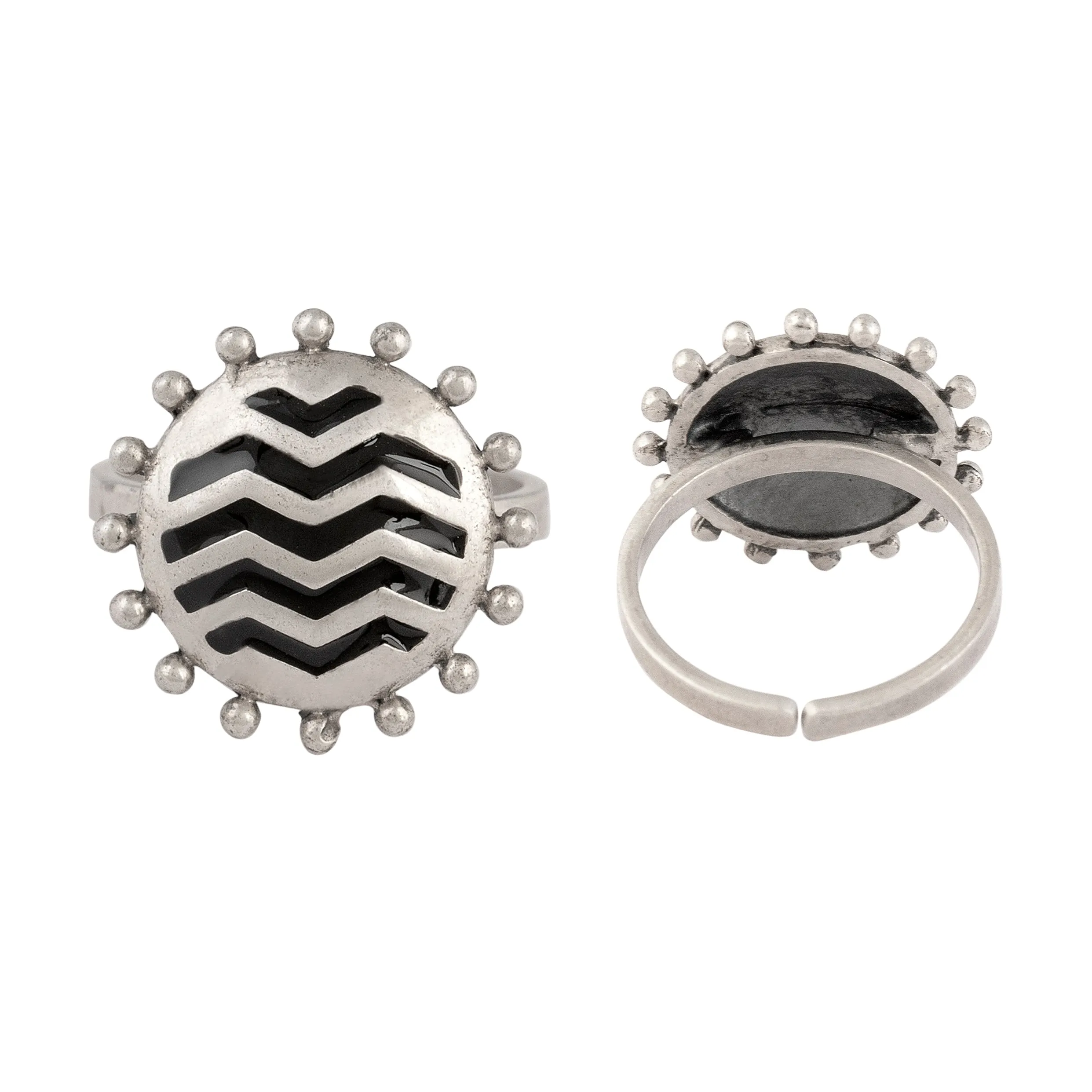 Ravi Silver Toe Rings by MOHA