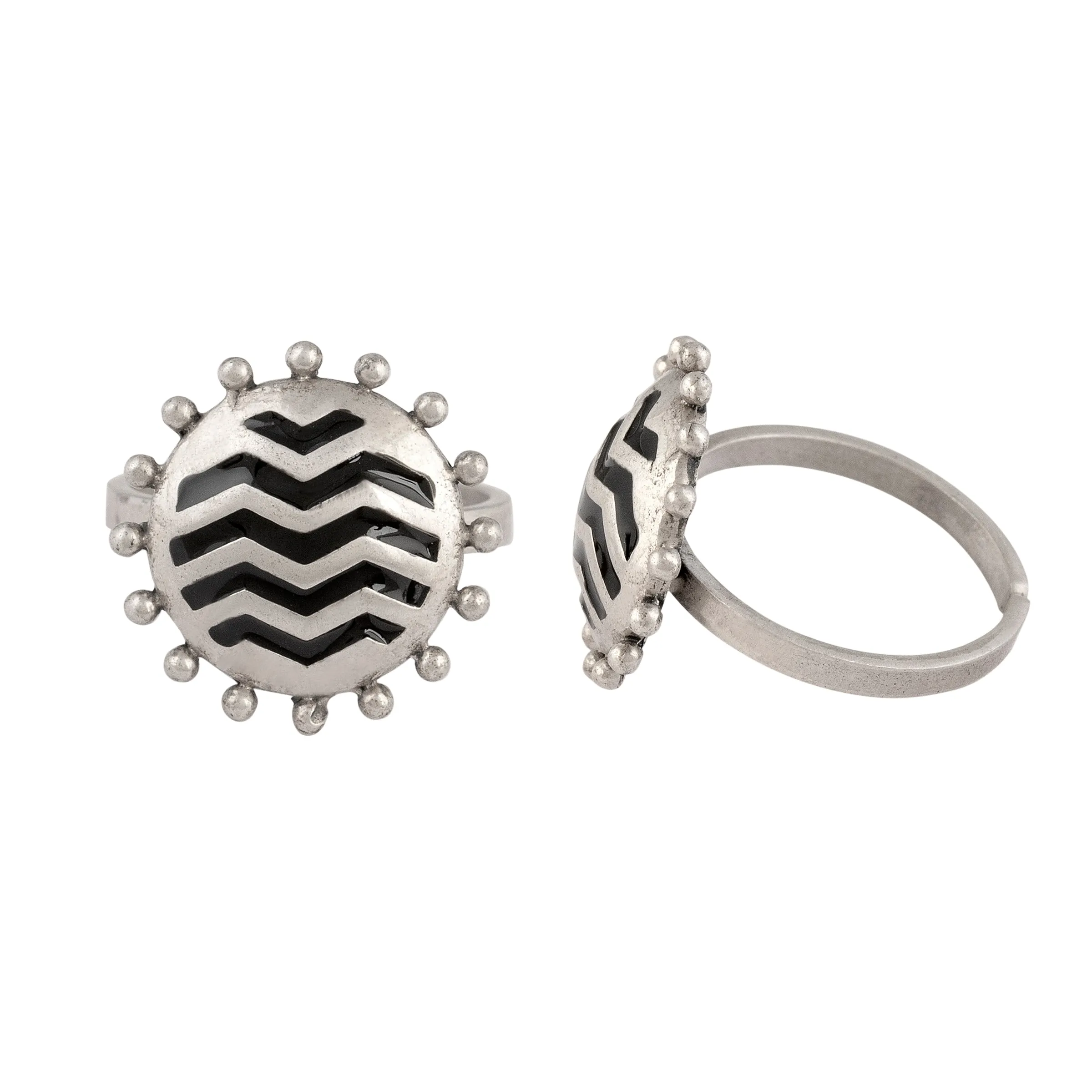 Ravi Silver Toe Rings by MOHA