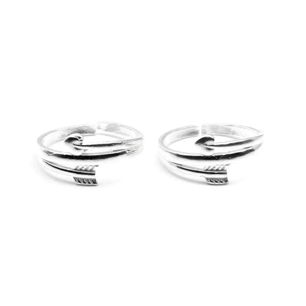 Real 925 Silver Beautiful Indian Style Handmade Women Toe Ring Pair