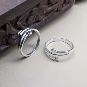 Real 925 Silver Beautiful Indian Style Handmade Women Toe Ring Pair