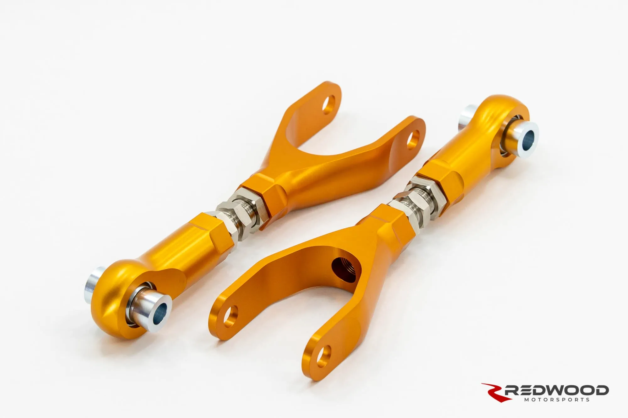 Redwood Motorsports Spherical Bearing Rear Control Arms Camber/Toe Adjustment - Model 3 / Y