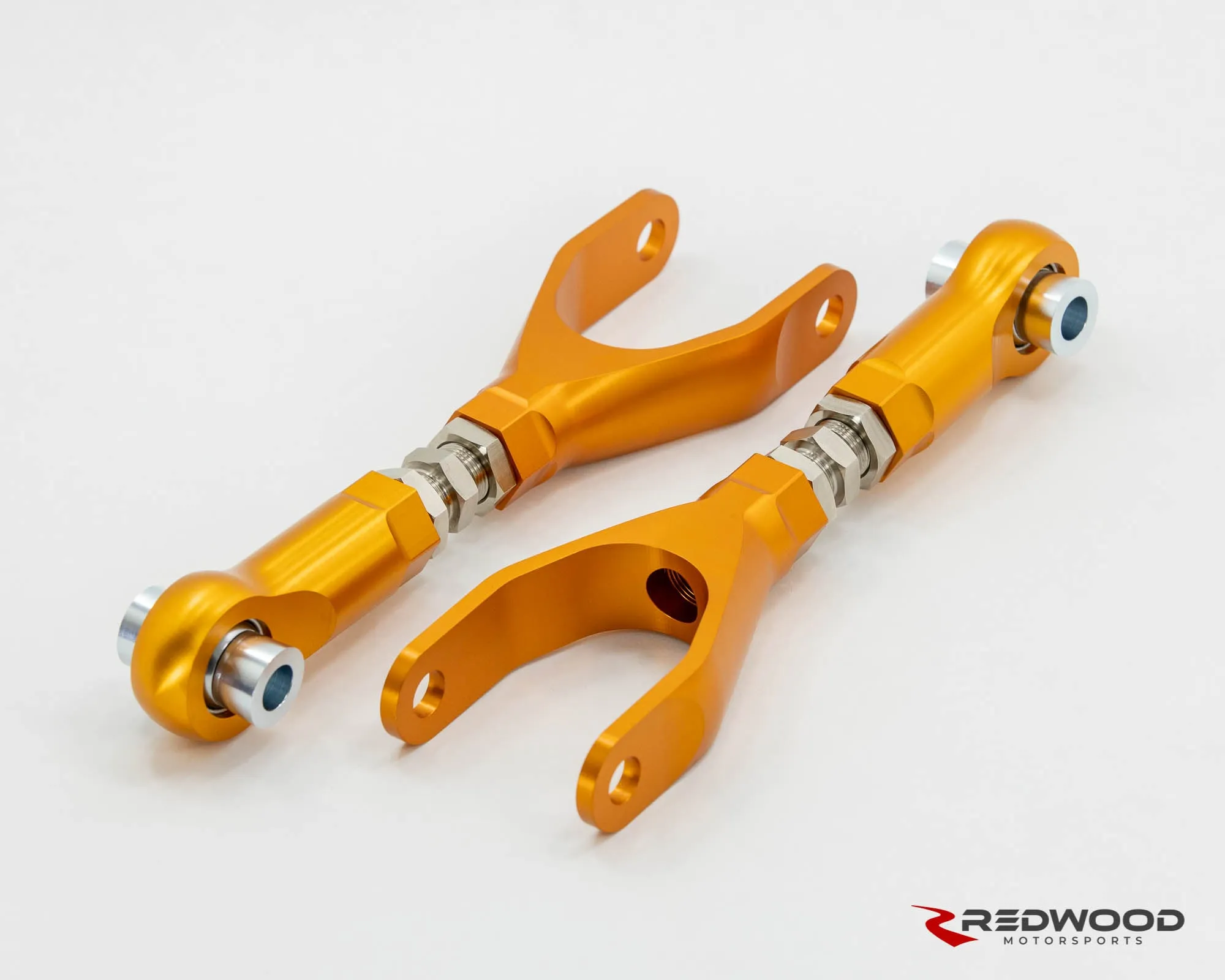 Redwood Motorsports Spherical Bearing Rear Control Arms Camber/Toe Adjustment - Model 3 / Y